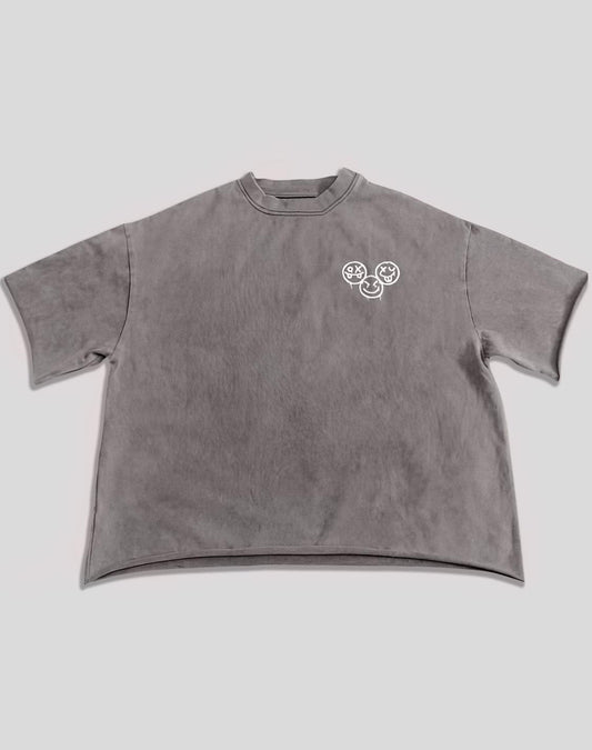 Twenty Four Embroidered Crop Tee