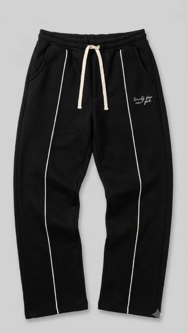 Stripped Cursive Sweatpants