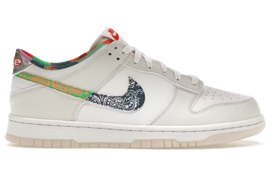 Nike Dunk Low White Multi-Color Paisley (GS) (684)