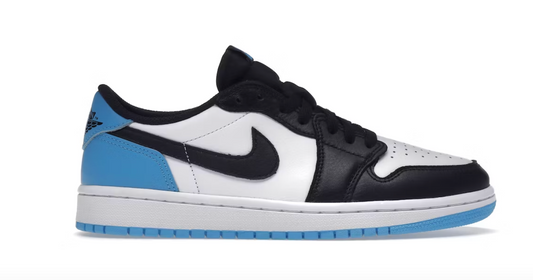 Jordan 1 Low Black Dark Powder Blue (W) (701)