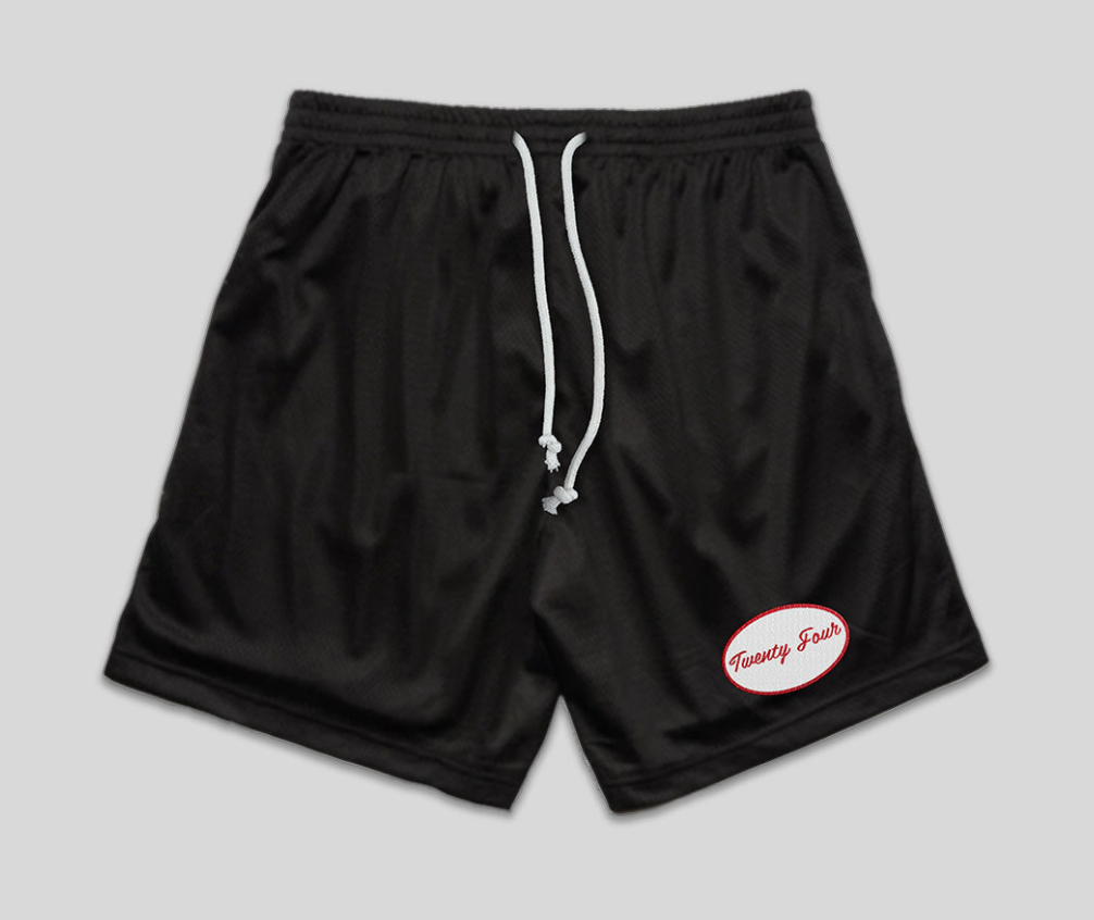 Twenty Four Nylon Printed Patch Shorts