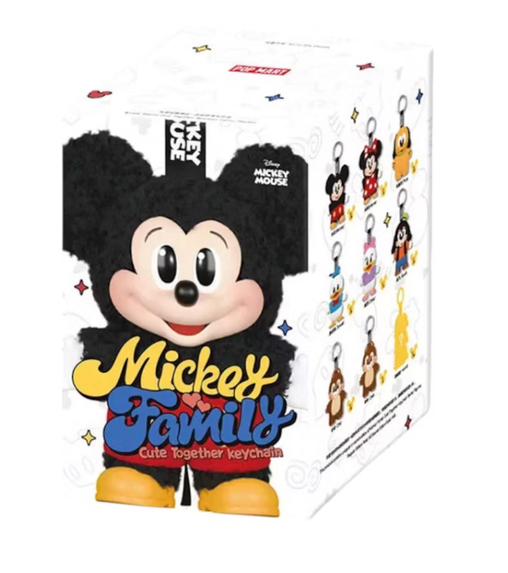 Disney Mickey Family Together Series Plush Keychain Single Blind Box