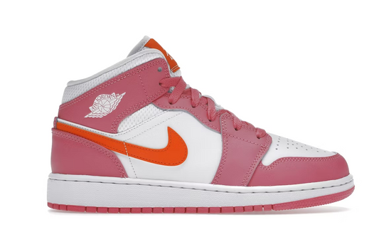 Jordan 1 Mid Saftey Orange Pinksicle (GS) (695)