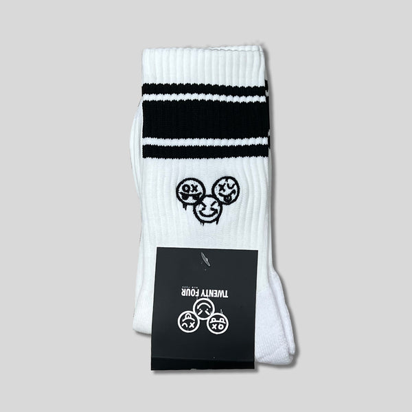 Twenty Four Stripe Crew Socks