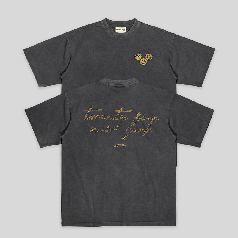 Twenty Four Embroidered Inside Out Tee