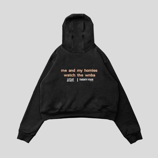 me and my homies watch the wnba hoodie (pre-order)