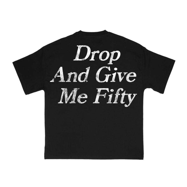 Drop And Give Me Fifty Boxy Crop T-Shirt