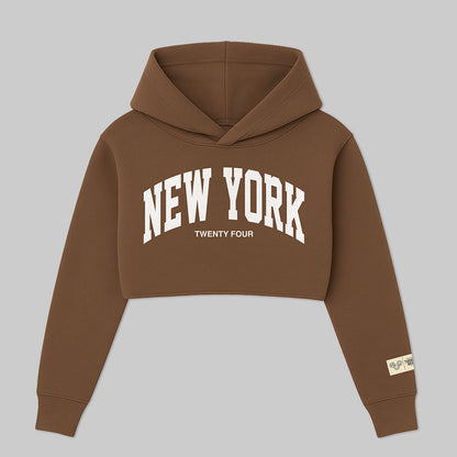 Twenty Four "New York" Cropped Hoodie/ Crewneck