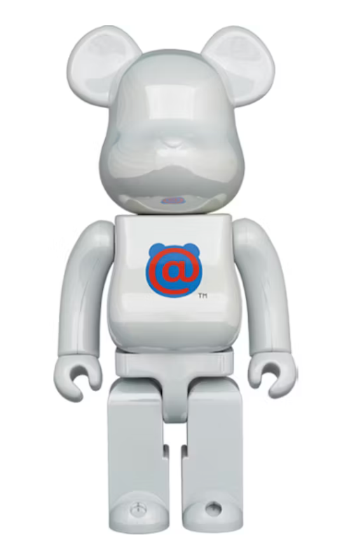 Bearbrick 20th Anniv. 1st Model 400% White Chrome