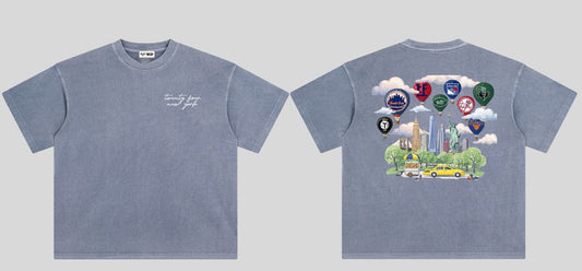 Twenty Four Cursive NY Teams Tee